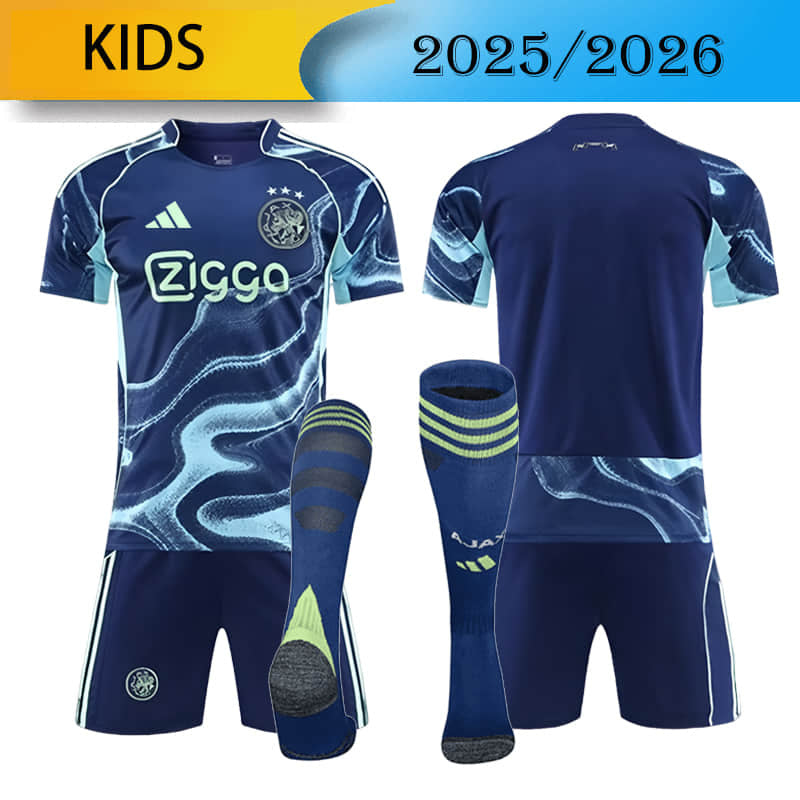 2025/2026 Ajax Uit Tenue Kids